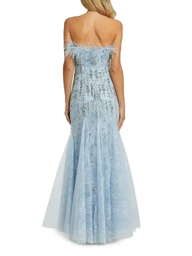 Mac Duggal Women's Evening Feather Strapless Gown | Thumbnail 2 Mac Duggal Women's Evening Feather Strapless Gown | Thumbnail 2