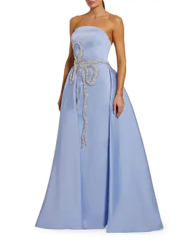 Mac Duggal Women's Evening Strapless Satin Gown | Thumbnail 1 Mac Duggal Women's Evening Strapless Satin Gown | Thumbnail 1