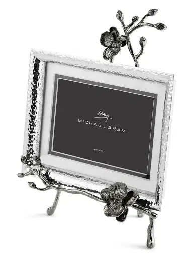 Michael Aram Black Orchid Easel Convertible Frame - Silver 5 x 7 | Thumbnail 2 Michael Aram Black Orchid Easel Convertible Frame - Silver 5 x 7 | Thumbnail 2