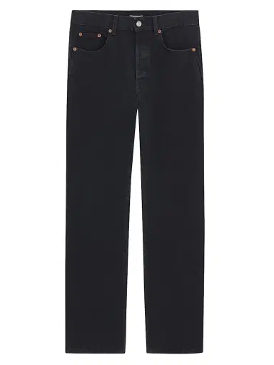 Saint Laurent Men's Loose-Fit Jeans in South Denim - Old Black - Size 27 | Thumbnail 1 Saint Laurent Men's Loose-Fit Jeans in South Denim - Old Black - Size 27 | Thumbnail 1