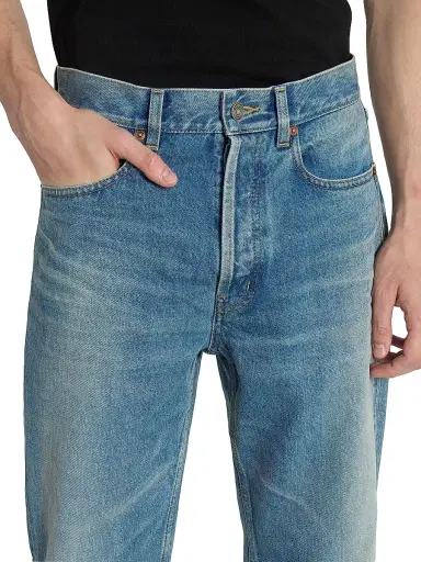 Saint Laurent Men's Mick Long Jeans in Denim - Indigo Ocean - Size 29 | Thumbnail 7 Saint Laurent Men's Mick Long Jeans in Denim - Indigo Ocean - Size 29 | Thumbnail 7