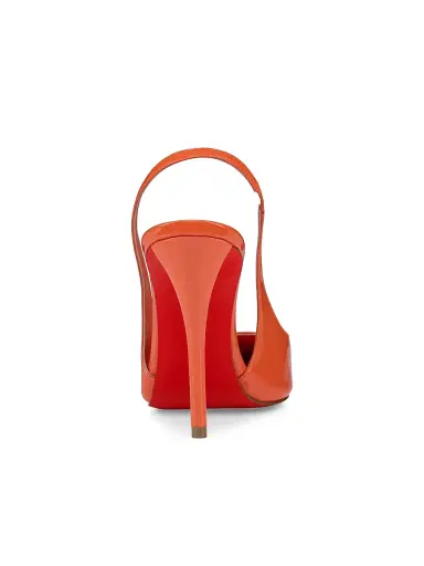 Christian Louboutin Women's Miss Z Patent Leather 100MM Sling Back Pumps - Caruzo | Thumbnail 3 Christian Louboutin Women's Miss Z Patent Leather 100MM Sling Back Pumps - Caruzo | Thumbnail 3