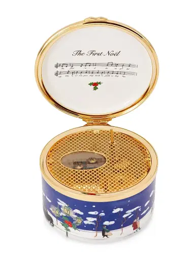 Halcyon Days 2024 Christmas Carolers at St. Paul's Enamel Box | Thumbnail 3 Halcyon Days 2024 Christmas Carolers at St. Paul's Enamel Box | Thumbnail 3