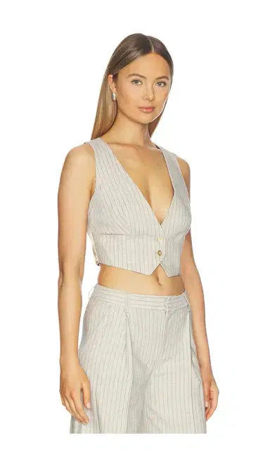 L'Agence Devony Plunge Neck Vest | Thumbnail 2 L'Agence Devony Plunge Neck Vest | Thumbnail 2
