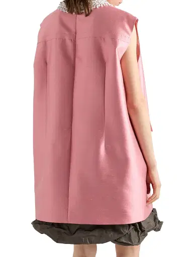 Prada Women's Embroidered Double Shantung Dress - Pink | Thumbnail 5 Prada Women's Embroidered Double Shantung Dress - Pink | Thumbnail 5