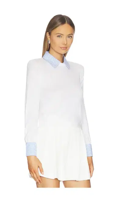 L'Agence April Poplin Collar Pullover | Thumbnail 2 L'Agence April Poplin Collar Pullover | Thumbnail 2