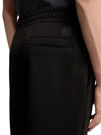 Moncler Men's Sweatpants in Cotton Fleece - Black - Size XXL | Thumbnail 4 Moncler Men's Sweatpants in Cotton Fleece - Black - Size XXL | Thumbnail 4
