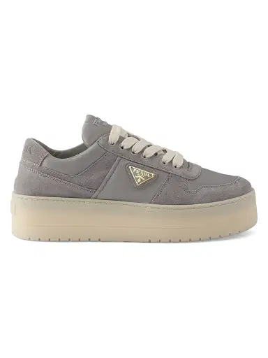 Prada Women's Downtown 50MM Logo Sneakers - Beige Khaki | Thumbnail 5 Prada Women's Downtown 50MM Logo Sneakers - Beige Khaki | Thumbnail 5