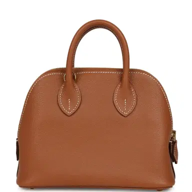 HERMÈS Hermes 1923 Bolide Mini Gold Evercolor Gold Hardware | Thumbnail 4 HERMÈS Hermes 1923 Bolide Mini Gold Evercolor Gold Hardware | Thumbnail 4