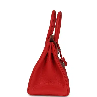 HERMÈS Hermes Birkin 30 Rouge Radieux Togo Palladium Hardware | Thumbnail 3 HERMÈS Hermes Birkin 30 Rouge Radieux Togo Palladium Hardware | Thumbnail 3