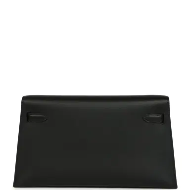 HERMÈS Hermes Kelly Elan Broderie Black Bet-Tab Swift, Niloticus Crocodile and Alligator Palladium Hardware | Thumbnail 4 HERMÈS Hermes Kelly Elan Broderie Black Bet-Tab Swift, Niloticus Crocodile and Alligator Palladium Hardware | Thumbnail 4