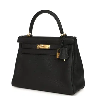 HERMÈS Hermes Kelly Retourne 28 Black Togo Gold Hardware | Thumbnail 3 HERMÈS Hermes Kelly Retourne 28 Black Togo Gold Hardware | Thumbnail 3
