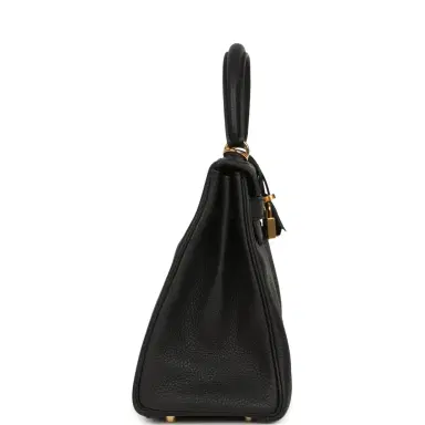 HERMÈS Hermes Kelly Retourne 28 Black Togo Gold Hardware | Thumbnail 4 HERMÈS Hermes Kelly Retourne 28 Black Togo Gold Hardware | Thumbnail 4