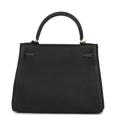 HERMÈS Hermes Kelly Retourne 28 Black Togo Gold Hardware | Thumbnail 5 HERMÈS Hermes Kelly Retourne 28 Black Togo Gold Hardware | Thumbnail 5