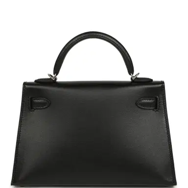 HERMÈS Hermes Kelly Sellier 20 "Cheval De Bois" Black and Multi Tadelakt Palladium Hardware | Thumbnail 4 HERMÈS Hermes Kelly Sellier 20 "Cheval De Bois" Black and Multi Tadelakt Palladium Hardware | Thumbnail 4