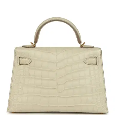 HERMÈS Hermes Kelly Sellier 20 Beton Matte Alligator Gold Hardware | Thumbnail 4 HERMÈS Hermes Kelly Sellier 20 Beton Matte Alligator Gold Hardware | Thumbnail 4