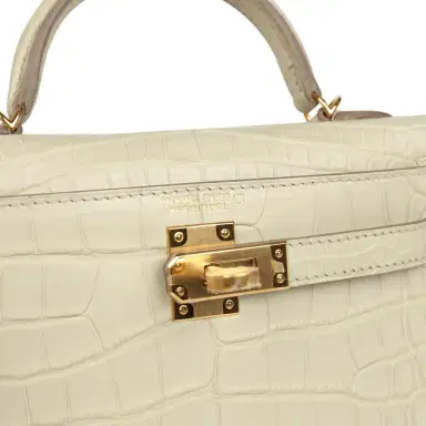 HERMÈS Hermes Kelly Sellier 20 Beton Matte Alligator Gold Hardware | Thumbnail 7 HERMÈS Hermes Kelly Sellier 20 Beton Matte Alligator Gold Hardware | Thumbnail 7