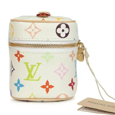 Louis Vuitton Louis Vuitton X Takashi Murakami Nice Nano White Multicolor Monogram Gold Hardware | Thumbnail 3 Louis Vuitton Louis Vuitton X Takashi Murakami Nice Nano White Multicolor Monogram Gold Hardware | Thumbnail 3