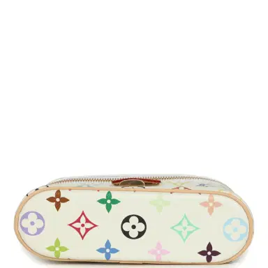 Louis Vuitton Louis Vuitton X Takashi Murakami Vanity Chain Pouch White Multicolor Monogram Gold Hardware | Thumbnail 6 Louis Vuitton Louis Vuitton X Takashi Murakami Vanity Chain Pouch White Multicolor Monogram Gold Hardware | Thumbnail 6