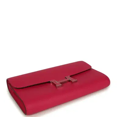 HERMÈS Pre-owned Hermes Constance Wallet To Go Rose Mexico Epsom Lizard Marquette Palladium Hardware | Thumbnail 6 HERMÈS Pre-owned Hermes Constance Wallet To Go Rose Mexico Epsom Lizard Marquette Palladium Hardware | Thumbnail 6