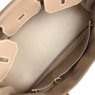 HERMÈS Vintage Hermes Shoulder Birkin 42 JPG Etoupe Togo Palladium Hardware | Thumbnail 8 HERMÈS Vintage Hermes Shoulder Birkin 42 JPG Etoupe Togo Palladium Hardware | Thumbnail 8