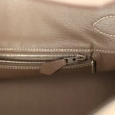 HERMÈS Vintage Hermes Shoulder Birkin 42 JPG Etoupe Togo Palladium Hardware | Thumbnail 9 HERMÈS Vintage Hermes Shoulder Birkin 42 JPG Etoupe Togo Palladium Hardware | Thumbnail 9