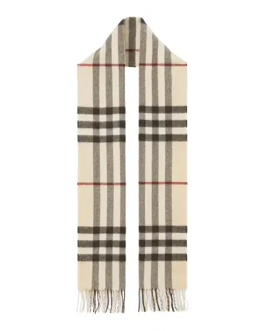 Burberry Giant Check Cashmere Scarf | Thumbnail 1 Burberry Giant Check Cashmere Scarf | Thumbnail 1