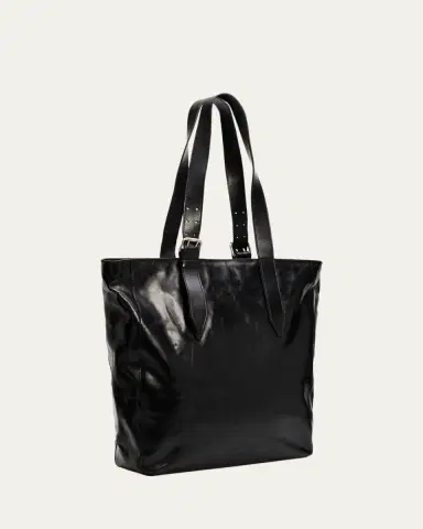 Dries Van Noten Men's Leather Messenger Bag with Shoulder Strap | Thumbnail 3 Dries Van Noten Men's Leather Messenger Bag with Shoulder Strap | Thumbnail 3
