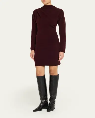 Helmut Lang Slouchy Wool-Blend Mini Sweater Dress | Thumbnail 4 Helmut Lang Slouchy Wool-Blend Mini Sweater Dress | Thumbnail 4