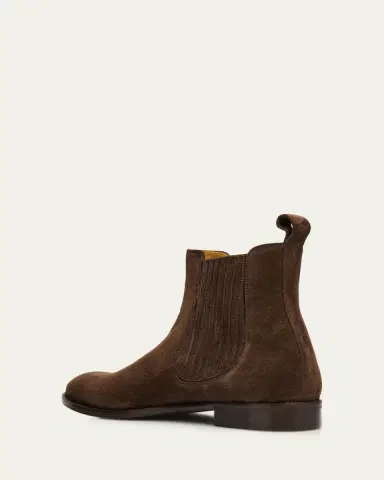 Bergdorf Goodman Men's Suede Paneled-Gore Chelsea Boots | Thumbnail 4 Bergdorf Goodman Men's Suede Paneled-Gore Chelsea Boots | Thumbnail 4