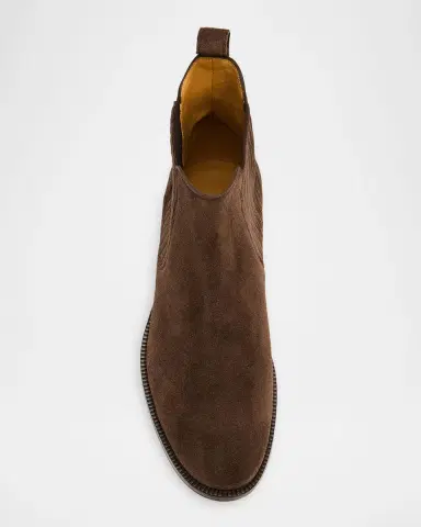 Bergdorf Goodman Men's Suede Paneled-Gore Chelsea Boots | Thumbnail 10 Bergdorf Goodman Men's Suede Paneled-Gore Chelsea Boots | Thumbnail 10