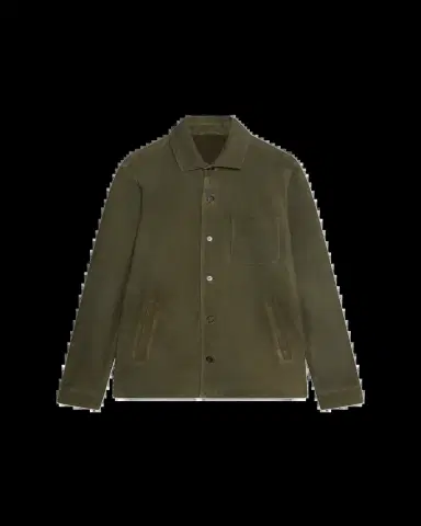 Maurizio Baldassari Men's Lined Leather Overshirt | Thumbnail 2 Maurizio Baldassari Men's Lined Leather Overshirt | Thumbnail 2