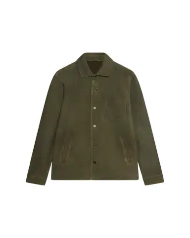 Maurizio Baldassari Men's Lined Leather Overshirt | Thumbnail 1 Maurizio Baldassari Men's Lined Leather Overshirt | Thumbnail 1