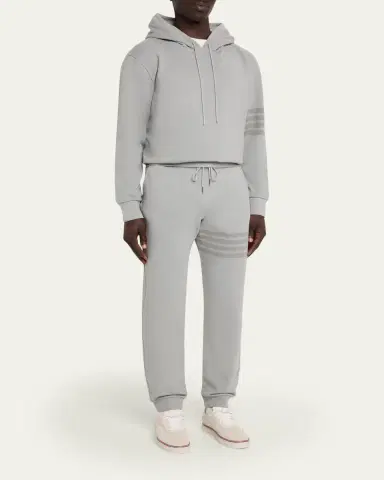 Thom Browne Men's 4-Bar Cotton Sweatpants | Thumbnail 2 Thom Browne Men's 4-Bar Cotton Sweatpants | Thumbnail 2