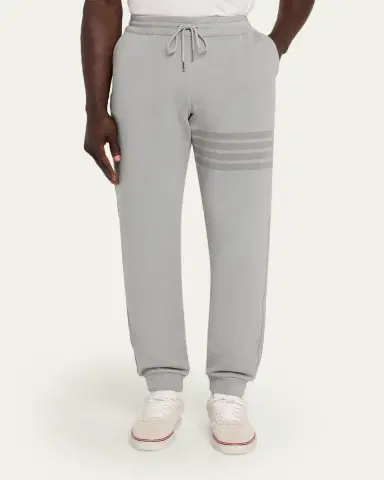 Thom Browne Men's 4-Bar Cotton Sweatpants | Thumbnail 4 Thom Browne Men's 4-Bar Cotton Sweatpants | Thumbnail 4