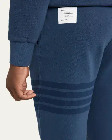 Thom Browne Men's 4-Bar Cotton Sweatpants | Thumbnail 9 Thom Browne Men's 4-Bar Cotton Sweatpants | Thumbnail 9