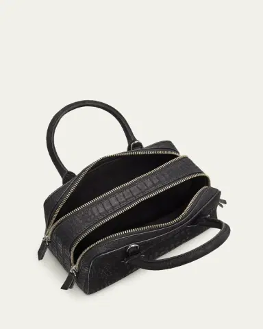 WE-AR4 The Ivy 22 Croc-Embossed Nubuck Leather Top-Handle Bag | Thumbnail 4 WE-AR4 The Ivy 22 Croc-Embossed Nubuck Leather Top-Handle Bag | Thumbnail 4