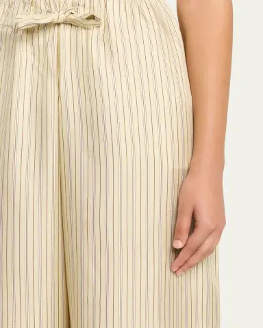 TOTEME Striped Straight-Leg Ankle Dinner Trousers | Thumbnail 5 TOTEME Striped Straight-Leg Ankle Dinner Trousers | Thumbnail 5
