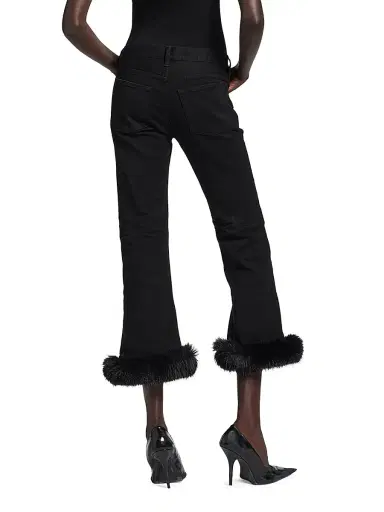 Balenciaga Women's Trim Flared Capri Pants - Black - Size 29 | Thumbnail 6 Balenciaga Women's Trim Flared Capri Pants - Black - Size 29 | Thumbnail 6