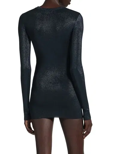Balenciaga Women's Mini Dress - Navy | Thumbnail 5 Balenciaga Women's Mini Dress - Navy | Thumbnail 5