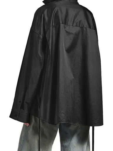 Balenciaga Women's Lace-Up Shirt - Black - Size 6 | Thumbnail 4 Balenciaga Women's Lace-Up Shirt - Black - Size 6 | Thumbnail 4