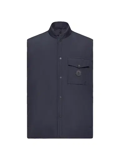 Moncler Men's Sahel Puffer Vest - Navy Blue | Thumbnail 1 Moncler Men's Sahel Puffer Vest - Navy Blue | Thumbnail 1