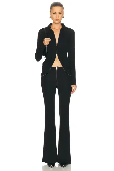 Alexander Wang Zipper Mid Rise Pant | Thumbnail 5 Alexander Wang Zipper Mid Rise Pant | Thumbnail 5
