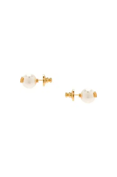 Valentino Garavani VLogo Signature Pearl Stud Earrings | Thumbnail 3 Valentino Garavani VLogo Signature Pearl Stud Earrings | Thumbnail 3