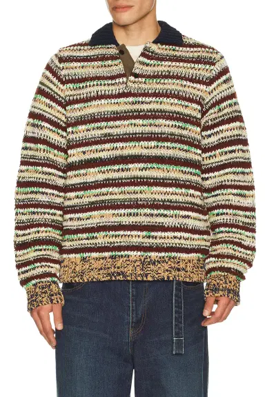Sacai Mix Knit Pullover | Thumbnail 1 Sacai Mix Knit Pullover | Thumbnail 1