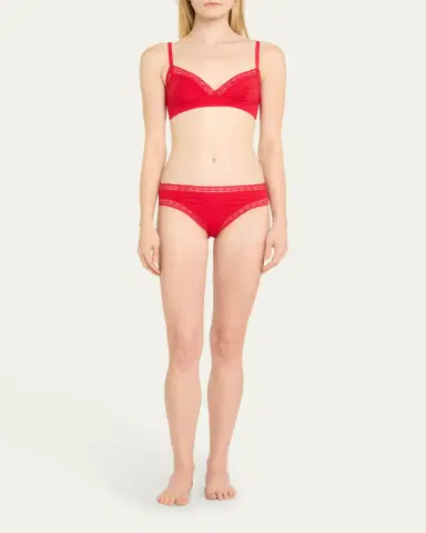 Eres Rituel Lace & Jersey Triangle Bralette | Thumbnail 3 Eres Rituel Lace & Jersey Triangle Bralette | Thumbnail 3