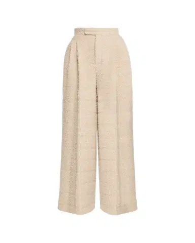 Loro Piana Horst Pleated Boucle Wide-Leg Trousers | Thumbnail 1 Loro Piana Horst Pleated Boucle Wide-Leg Trousers | Thumbnail 1