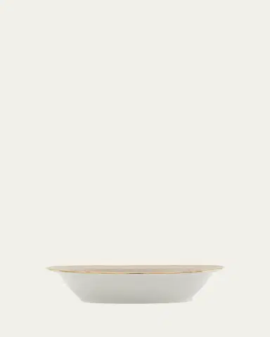 GINORI 1735 Oriente Italiano Meringa Deep Oval Serving Bowl | Thumbnail 2 GINORI 1735 Oriente Italiano Meringa Deep Oval Serving Bowl | Thumbnail 2