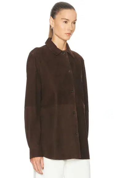 TOTEME Soft Suede Overshirt | Thumbnail 3 TOTEME Soft Suede Overshirt | Thumbnail 3