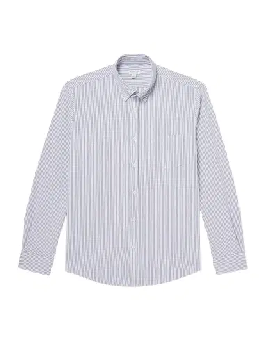 Sunspel Slim-Fit Button-Down Collar Striped Cotton Oxford Shirt - Men | Thumbnail 1 Sunspel Slim-Fit Button-Down Collar Striped Cotton Oxford Shirt - Men | Thumbnail 1